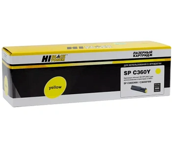 Тонер-картридж Hi-Black (HB-SPC360Y) для Ricoh Aficio SPC360DNw/SFNw/SNw/SPC361SFNw, Y, 5K
