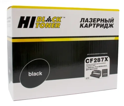 Картридж Hi-Black (HB-CF287X) для HP LJ M501dn/M506dn/M506x/M527dn/M527f/M527c, 18K